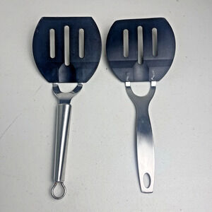 Oneida Nylon Flexible Wide Slotted Spatula Turner Flipper Stainless Handle Lot
